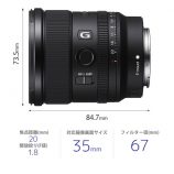 ソニー大口径超広角単焦点Gレンズ『SEL20F18G』デビュー